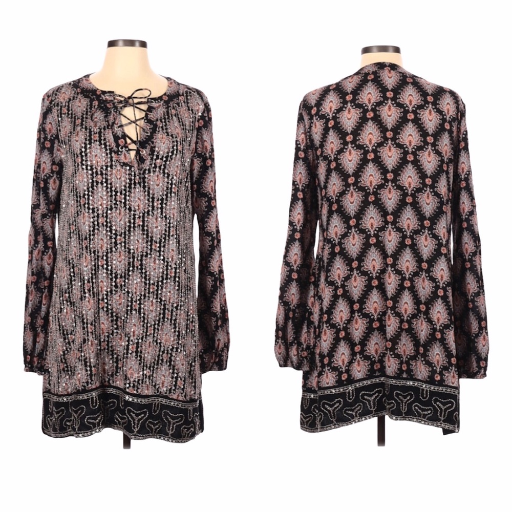 Vintage Boho sequin dress Design Lab